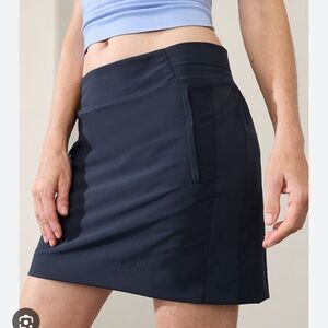 ATHLETA Brooklyn Skort 16" Jupe Short Skirt Black or Navy New w Tags size 12